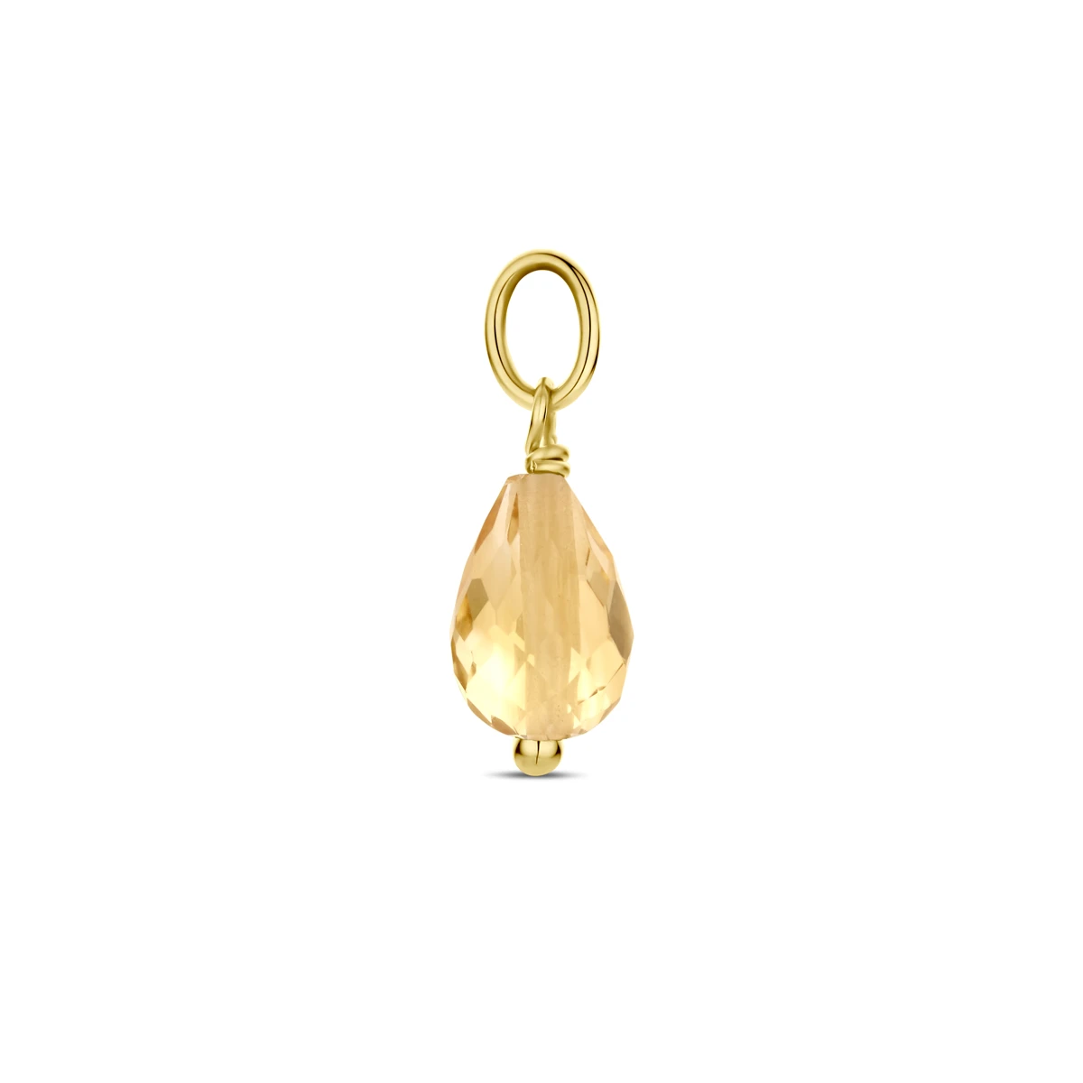 hanger citrien 15 mm 14K geelgoud