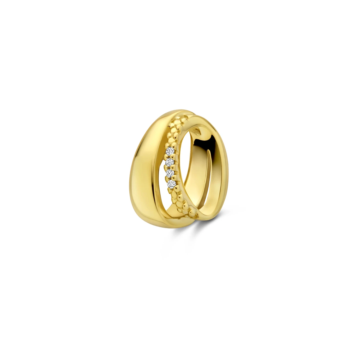 hanger diamant 0.01ct h p 12,5 mm 14K geelgoud