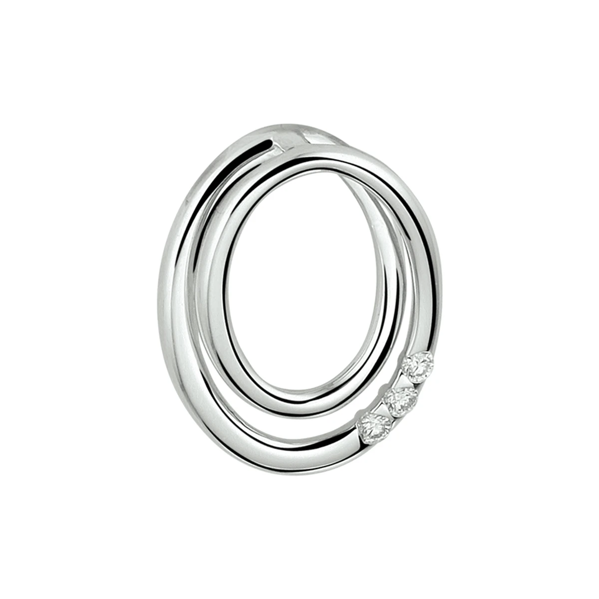 hanger diamant 0.04ct h si 14K witgoud