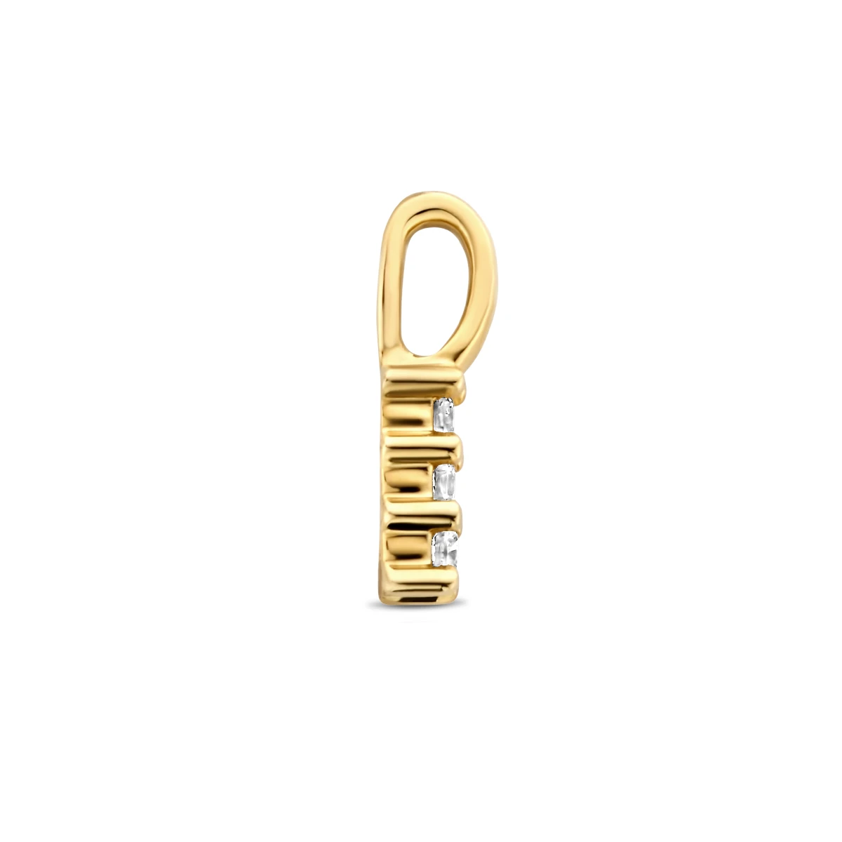 hanger diamant 0.05ct h si 11 mm 14K geelgoud
