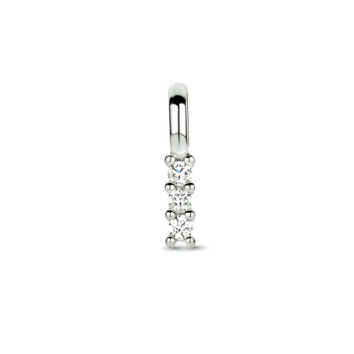 hanger diamant 0.05ct h si 11 mm 14K witgoud