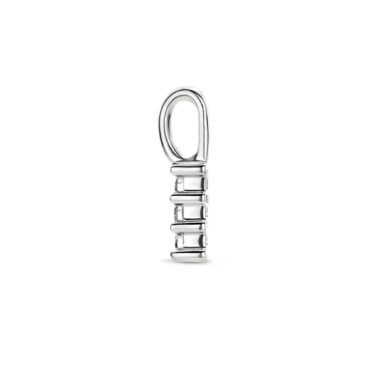 hanger diamant 0.05ct h si 11 mm 14K witgoud