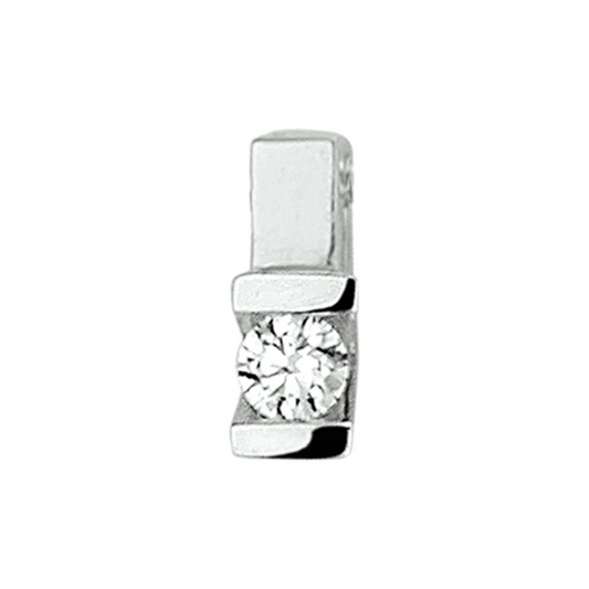 hanger diamant 0.075ct h si 14K witgoud