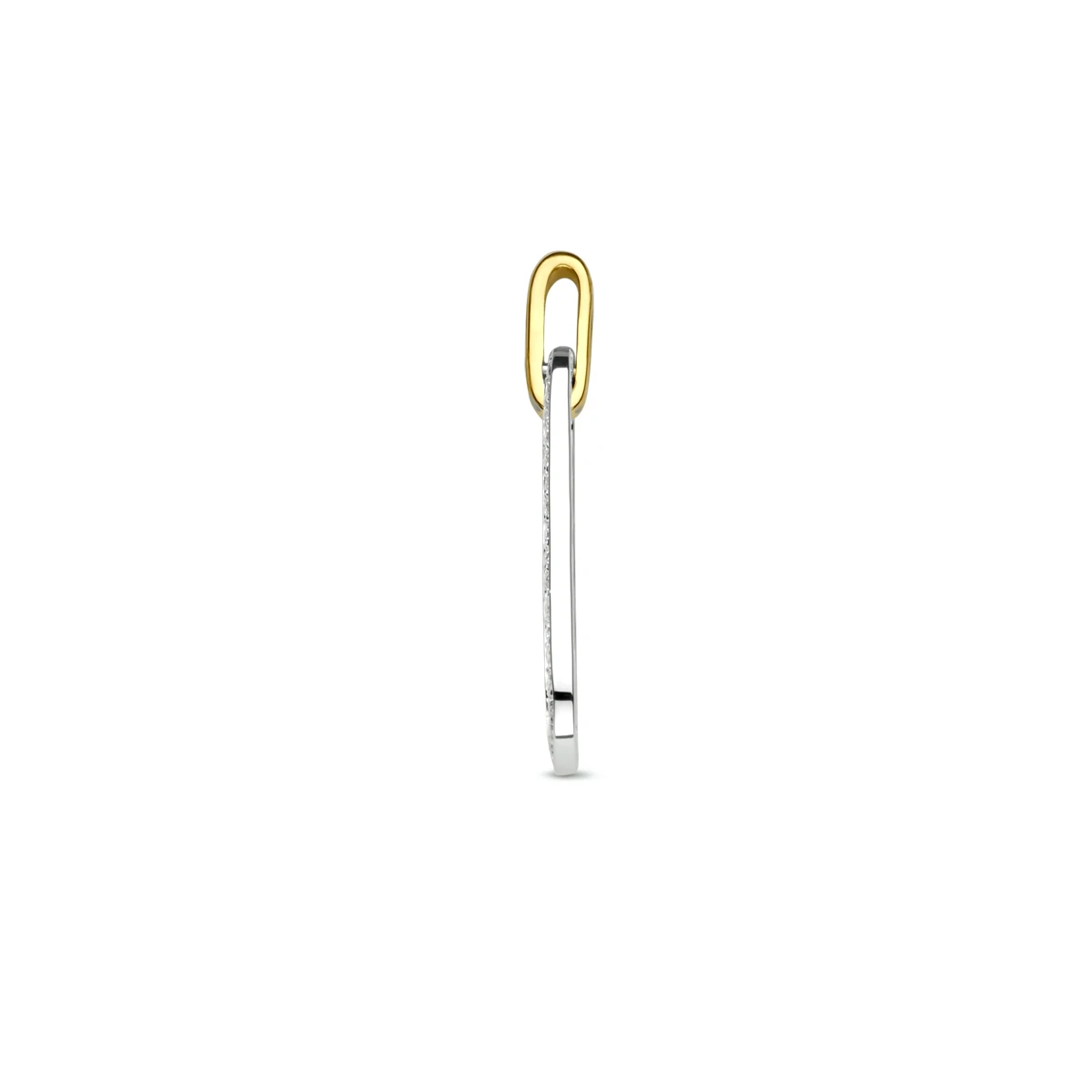 hanger diamant 0.09ct h si 14K bicolor goud geel/wit
