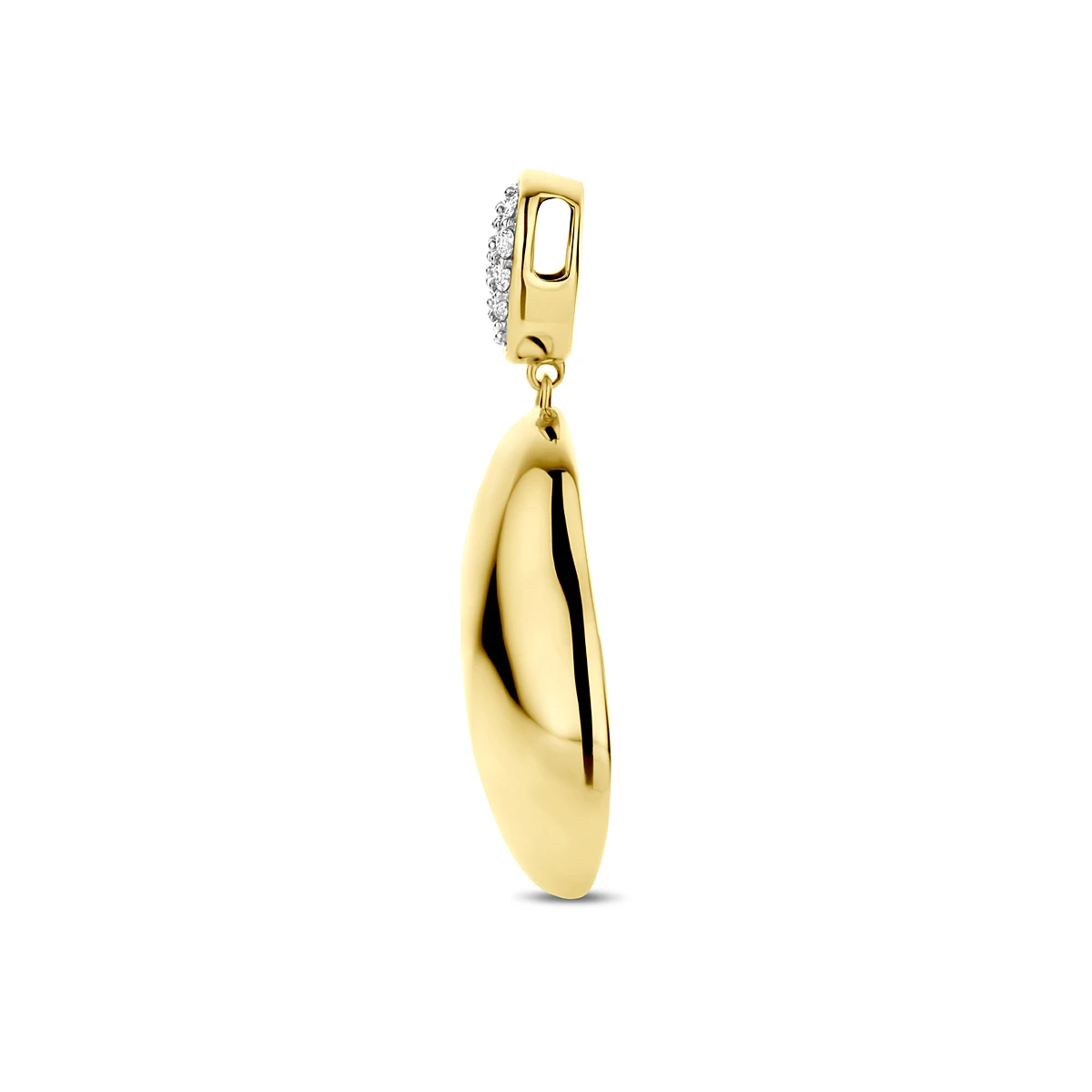 hanger diamant 0.20ct h si 34 mm 14K geelgoud