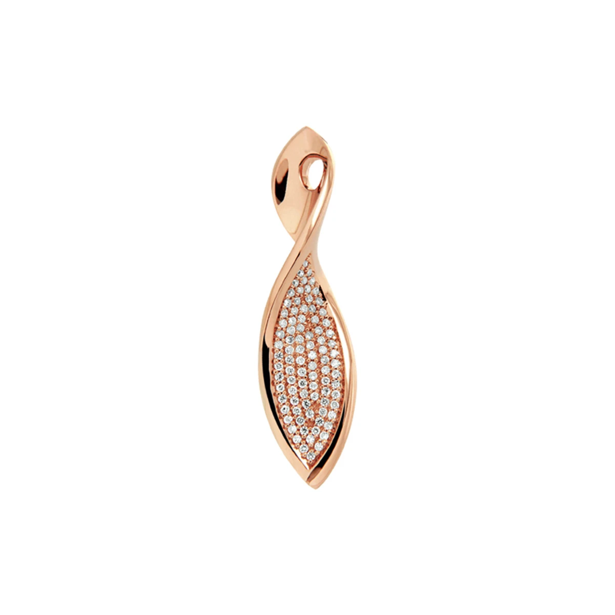 hanger diamant 0.25ct h si 14K roségoud