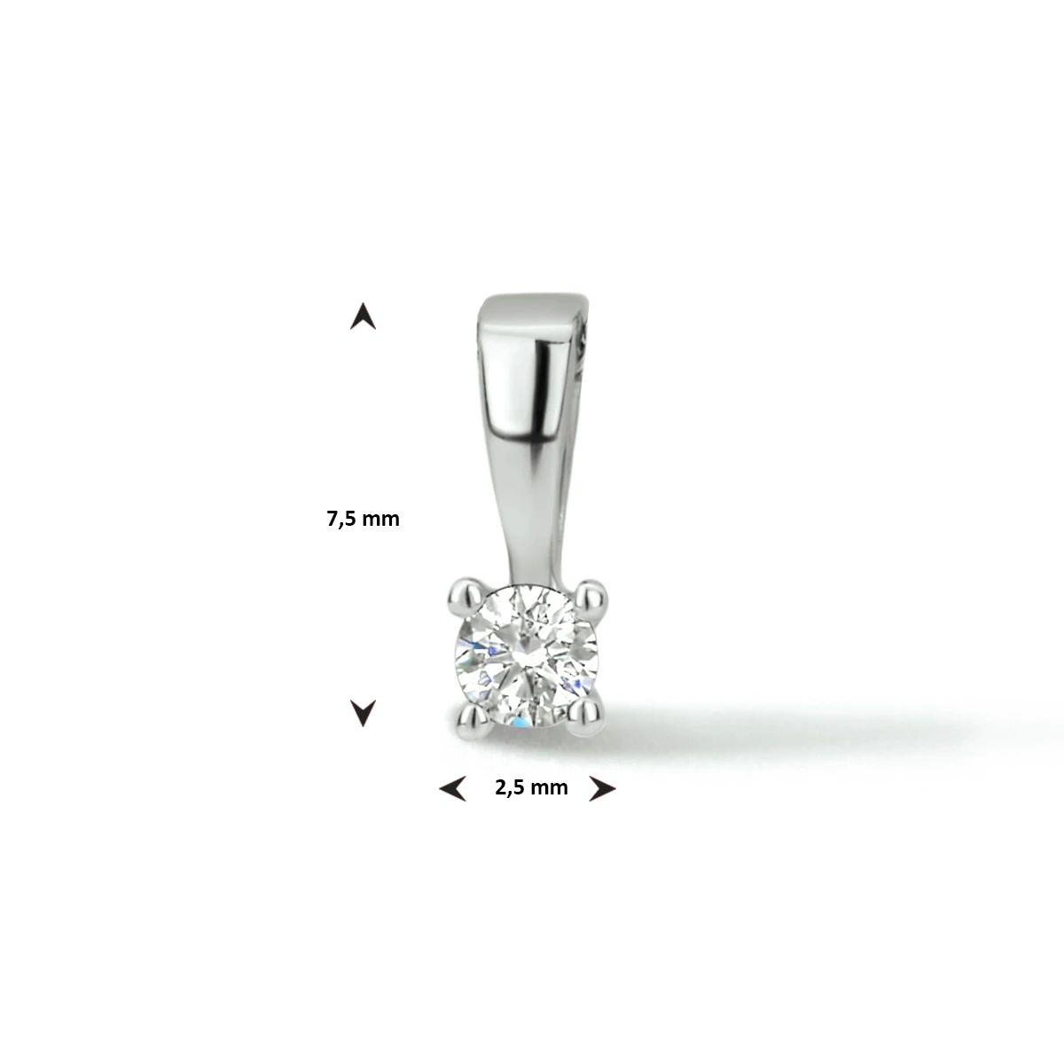 hanger diamant h si 14K witgoud