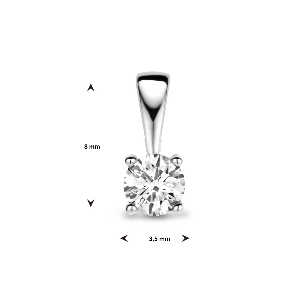 hanger diamant h si 14K witgoud