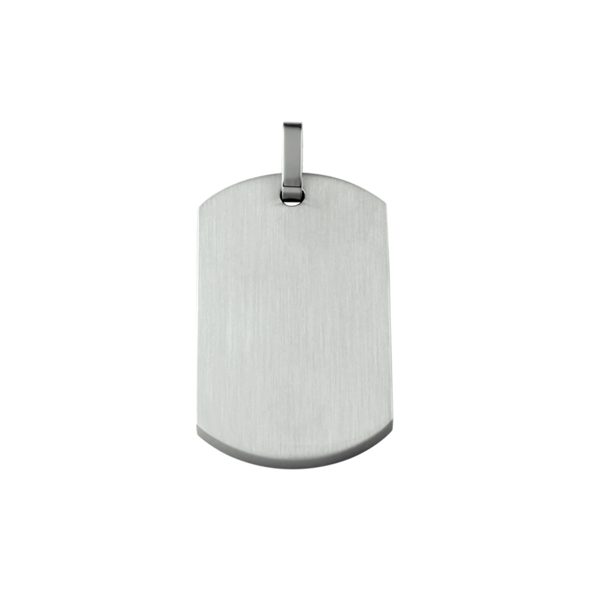 hanger dogtag poli/mat edelstaal