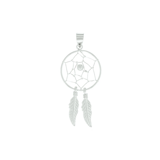 hanger dromenvanger zilver gerhodineerd
