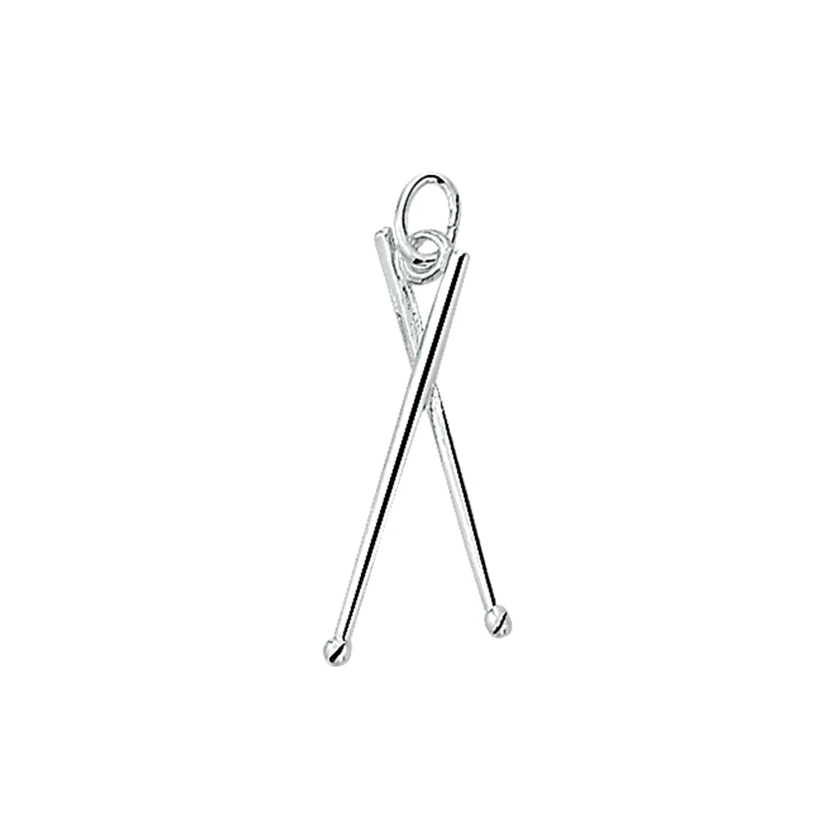 hanger drumstokken zilver wit