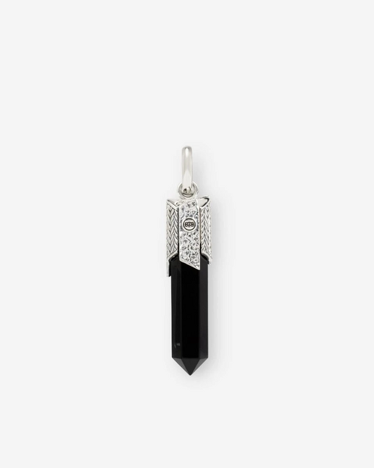 Hanger Edelsteen Zilver Zwarte Onyx
