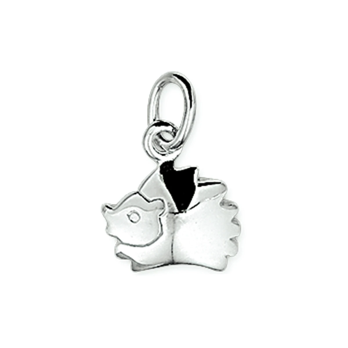 hanger egel zilver wit