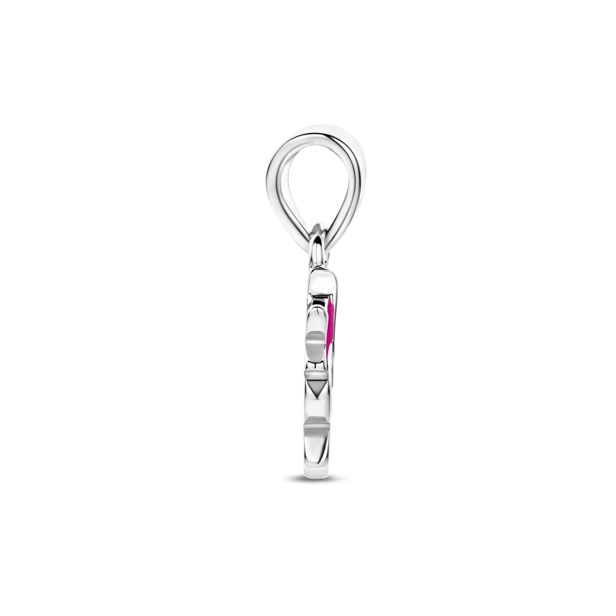 hanger emaille eenhoorn zilver gerhodineerd