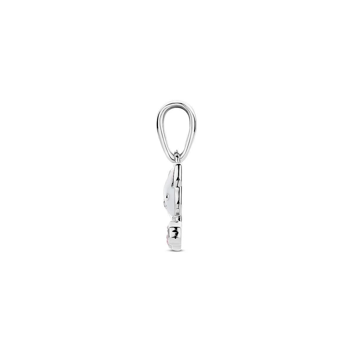 hanger emaille poes 16 mm zilver gerhodineerd
