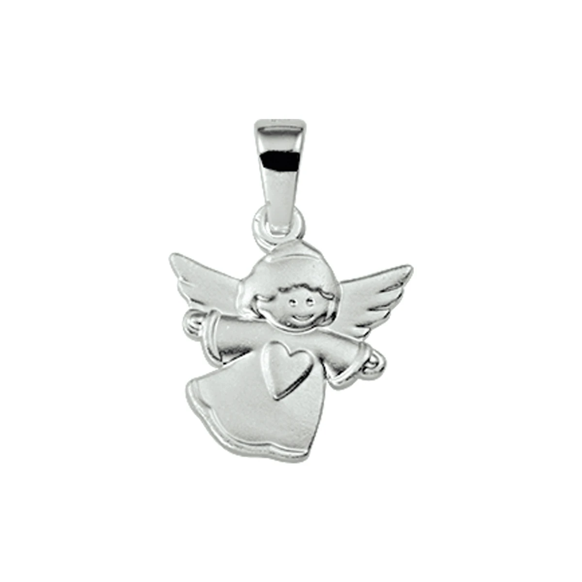hanger engeltje zilver wit