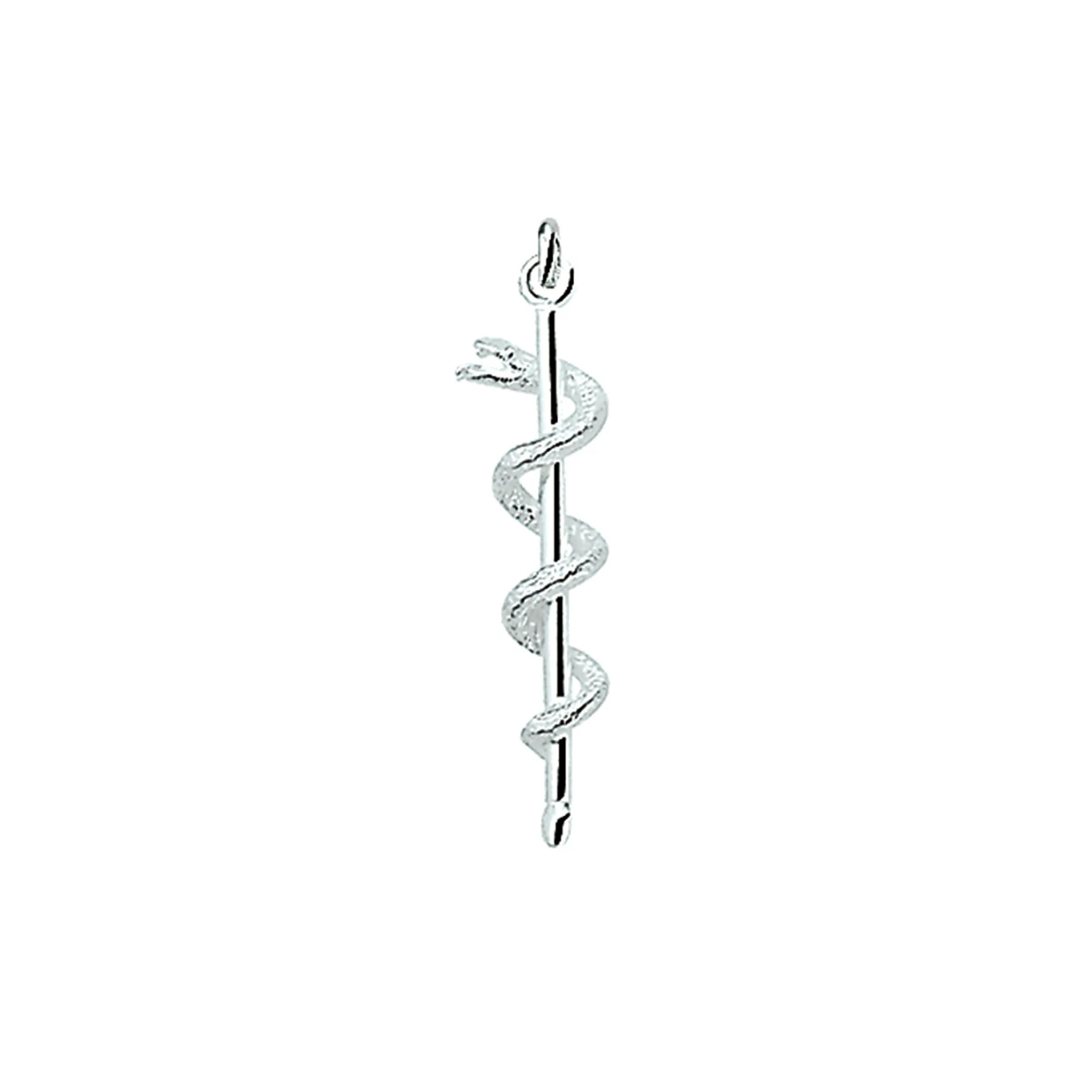 hanger esculaap zilver wit