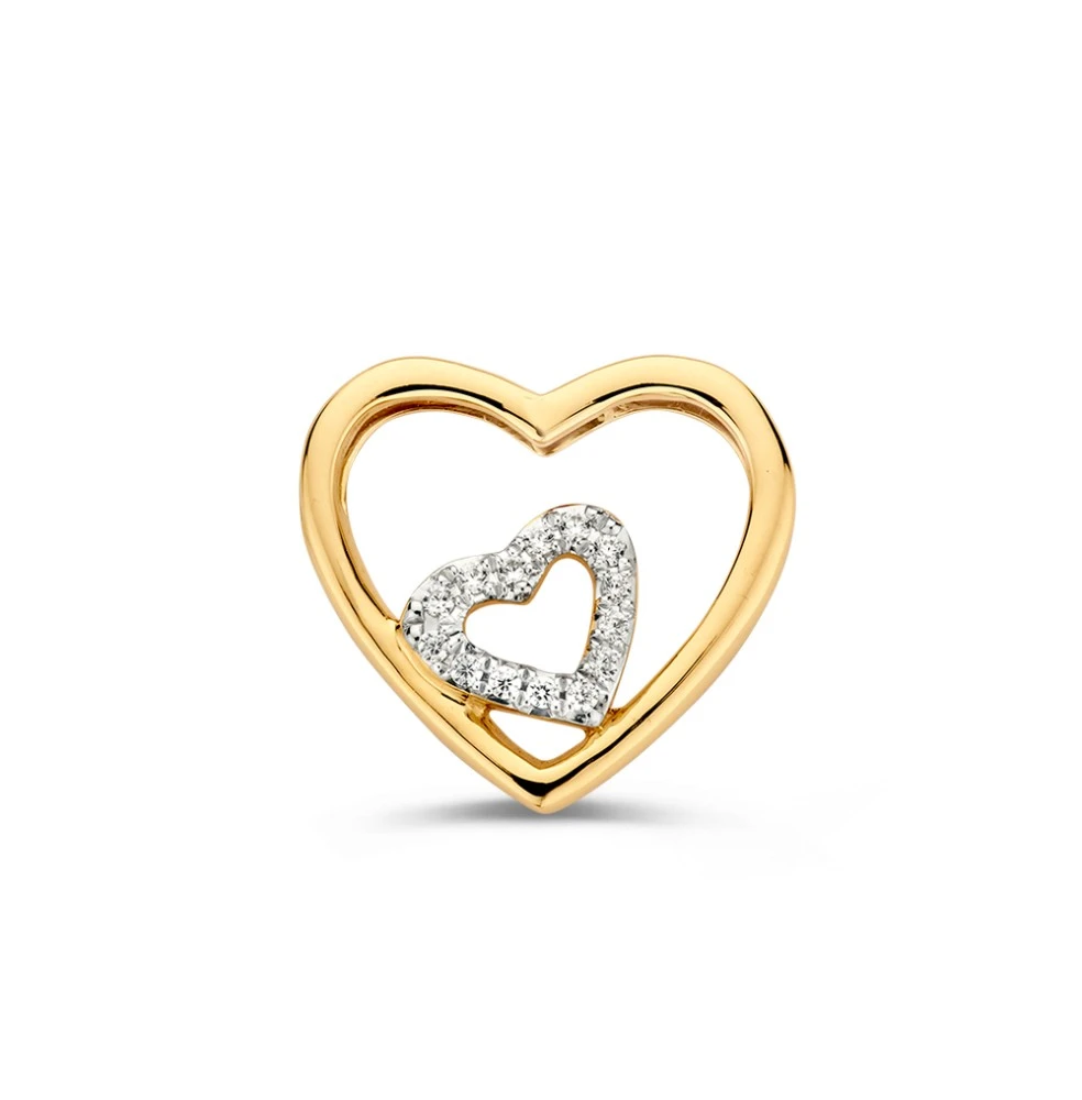 Hanger geelgoud zirkonia