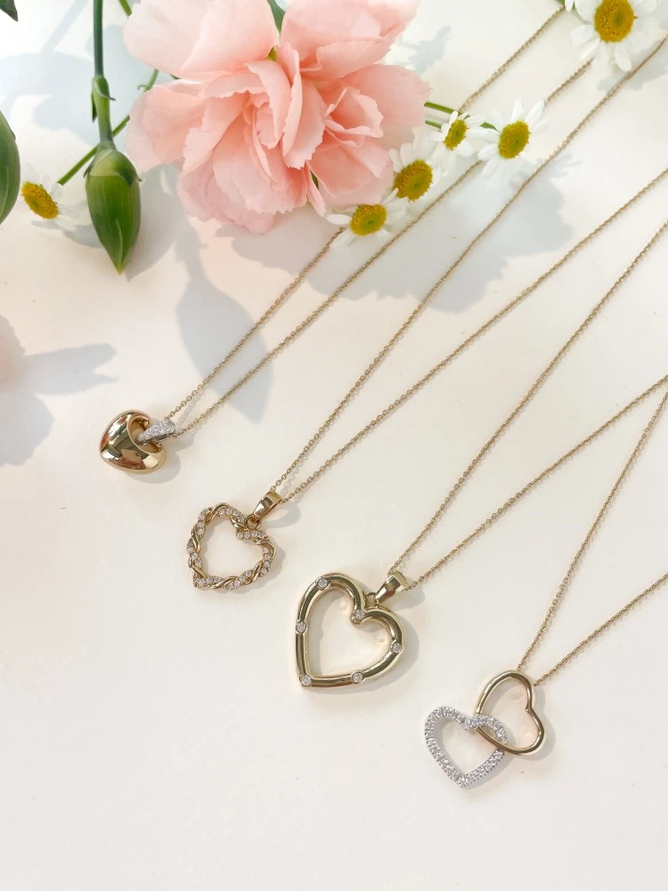 Hanger geelgoud zirkonia