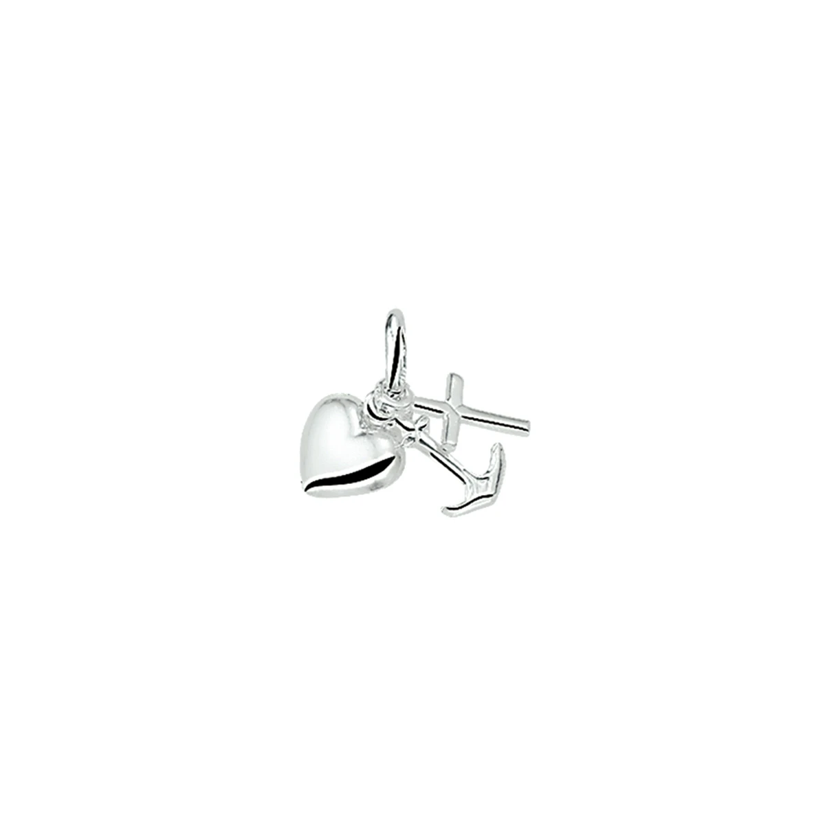 hanger geloof, hoop en liefde zilver gerhodineerd