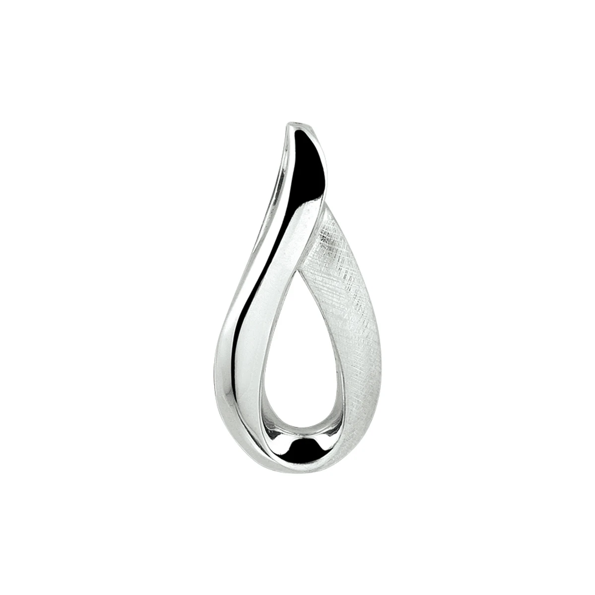 hanger gescratcht zilver gerhodineerd