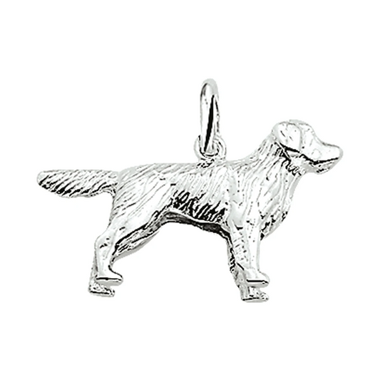 hanger golden retriever zilver wit
