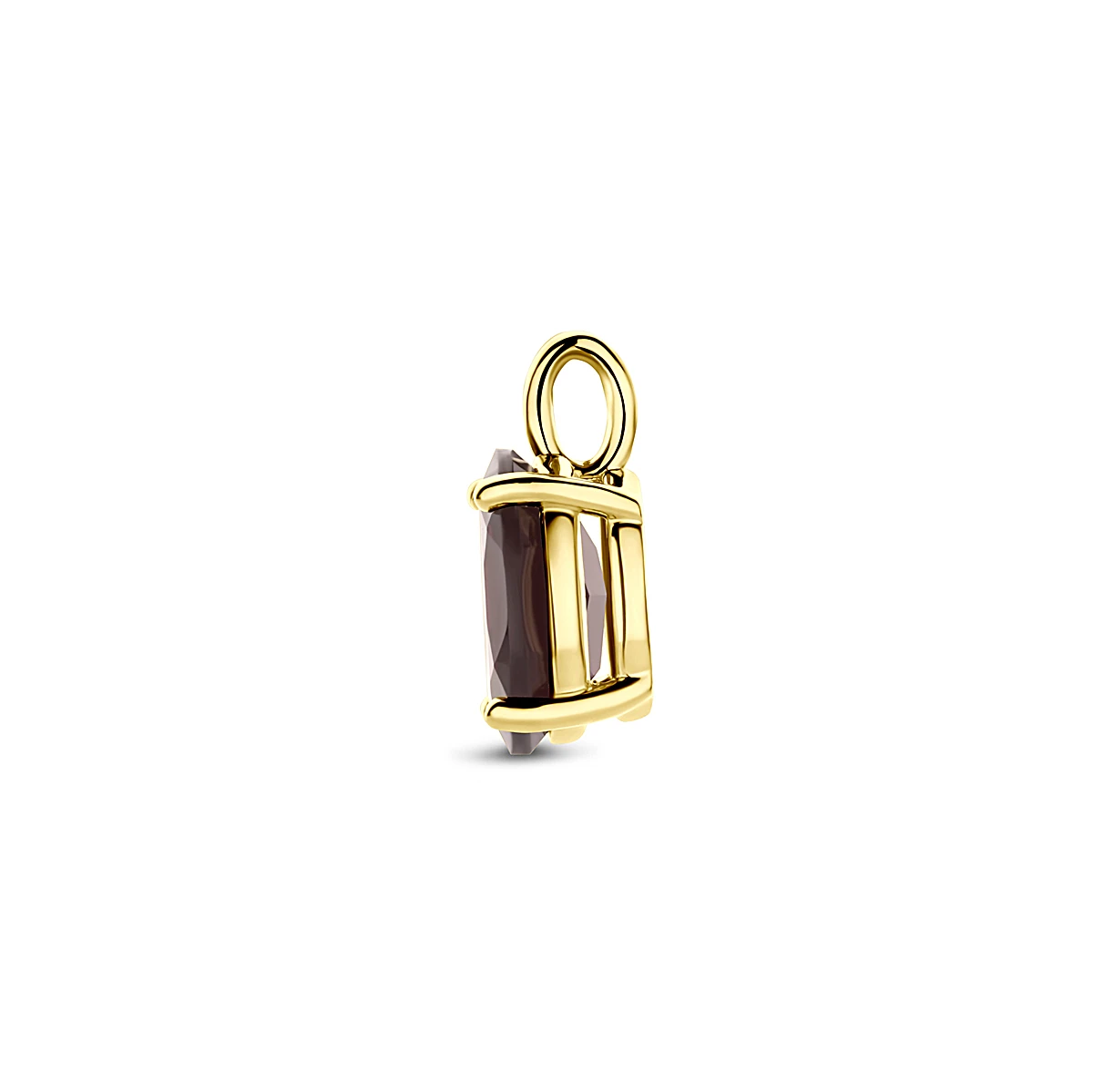 hanger granaat 14 mm 3 micron zilver verguld (geel)