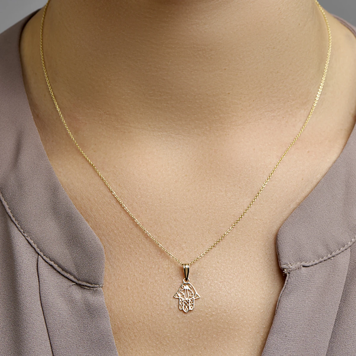 hanger handje van fatima 14K geelgoud