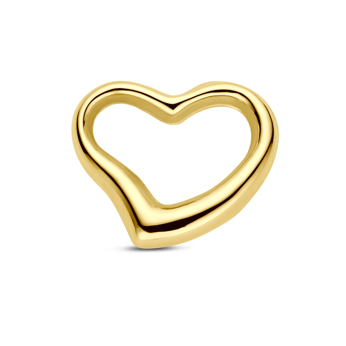 hanger hart 10 mm 14K geelgoud