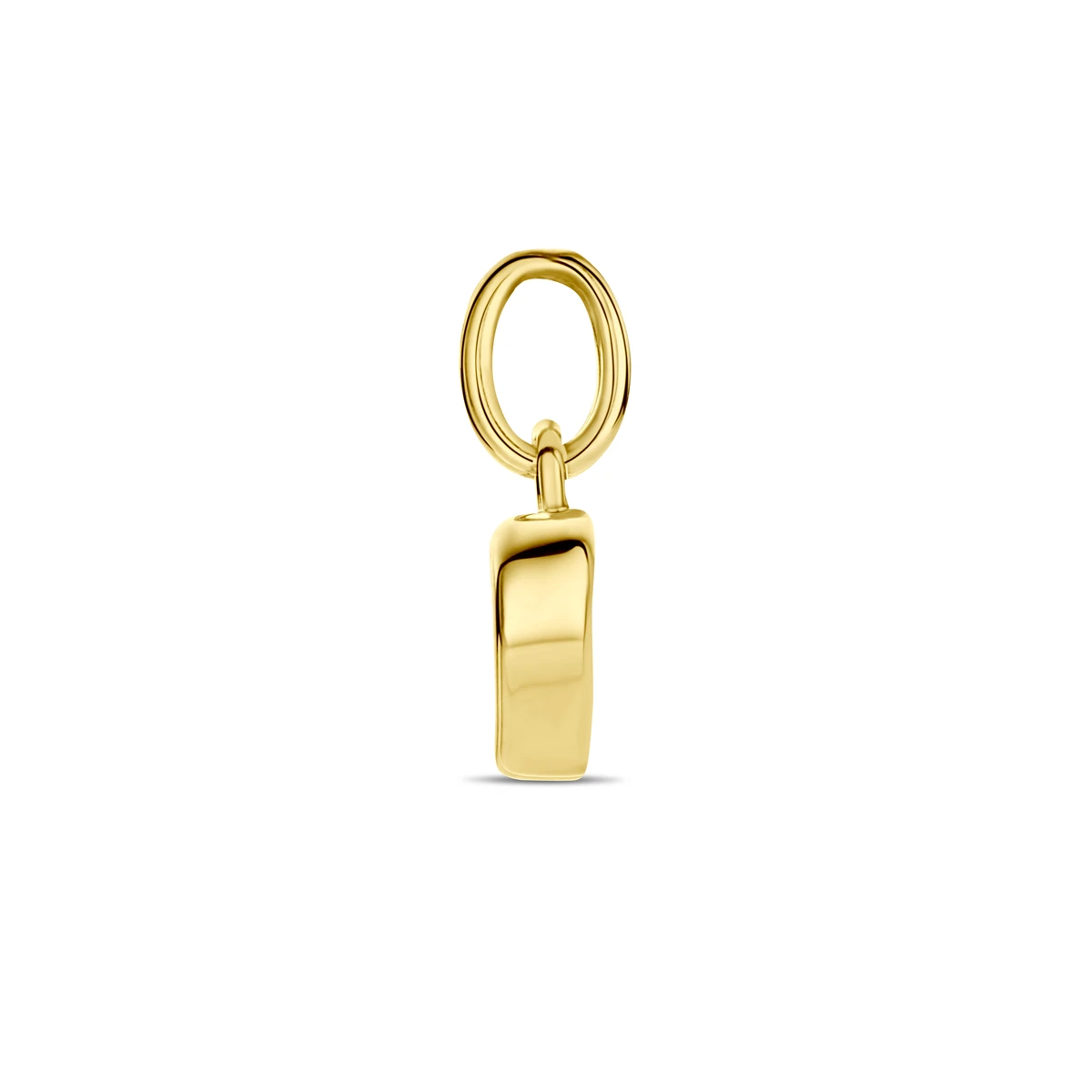 hanger hart 5 mm 14K geelgoud