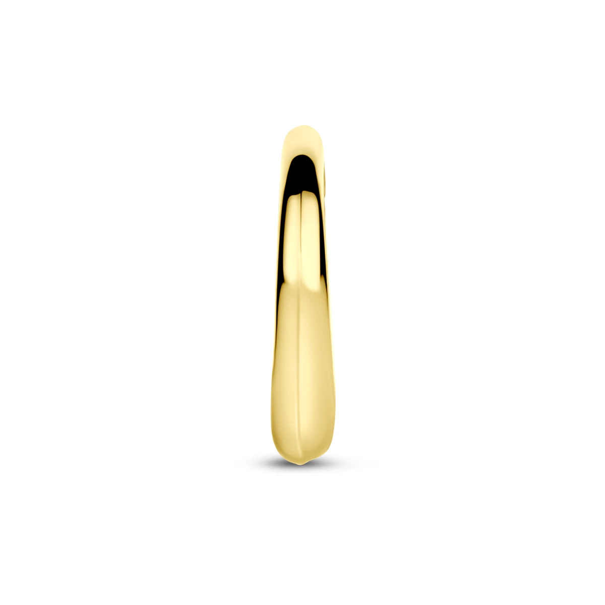 hanger hart 12,5 mm 14K geelgoud