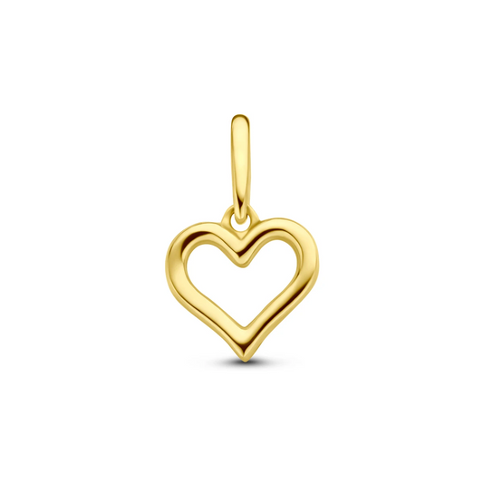 hanger hart 14K geelgoud