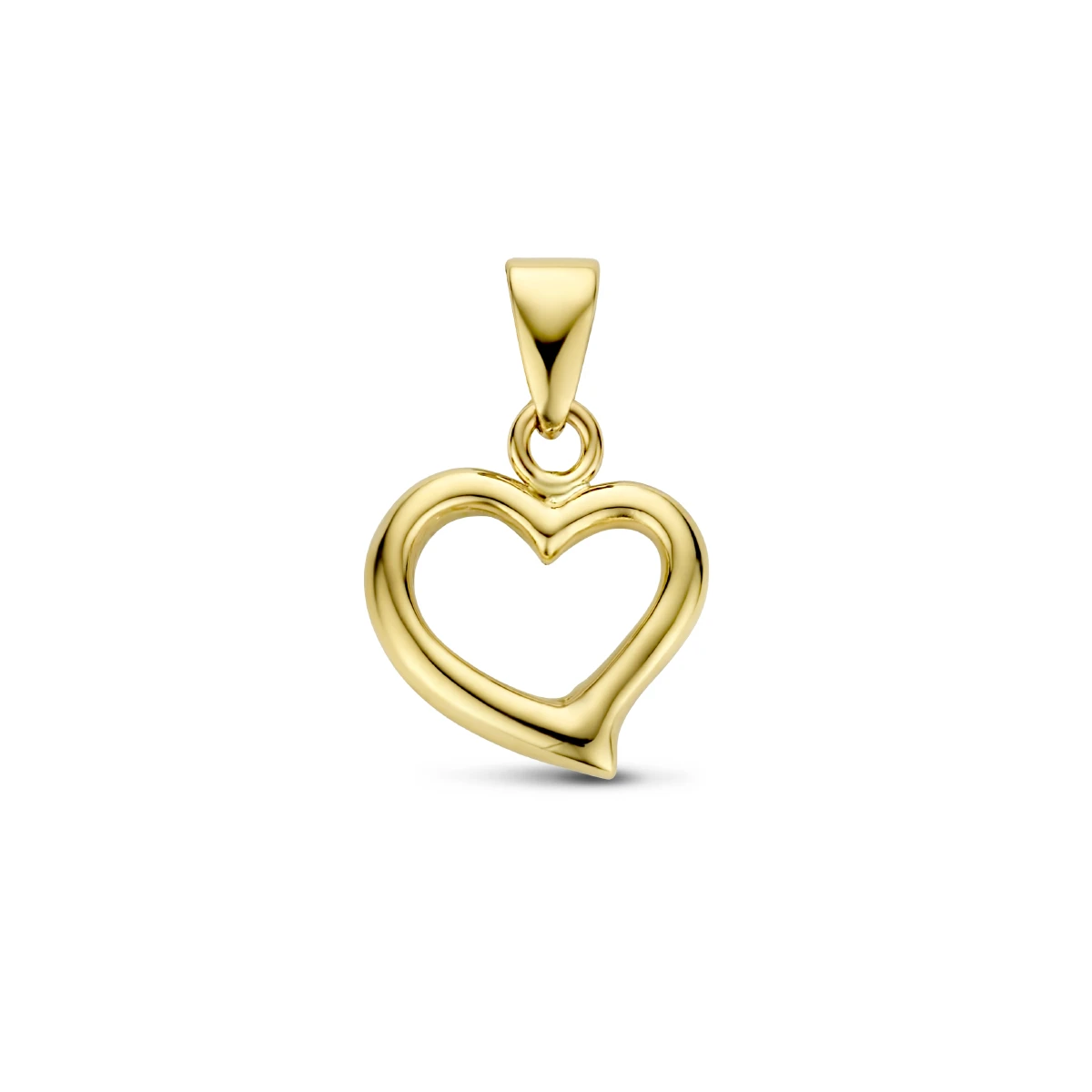 hanger hart 14K geelgoud