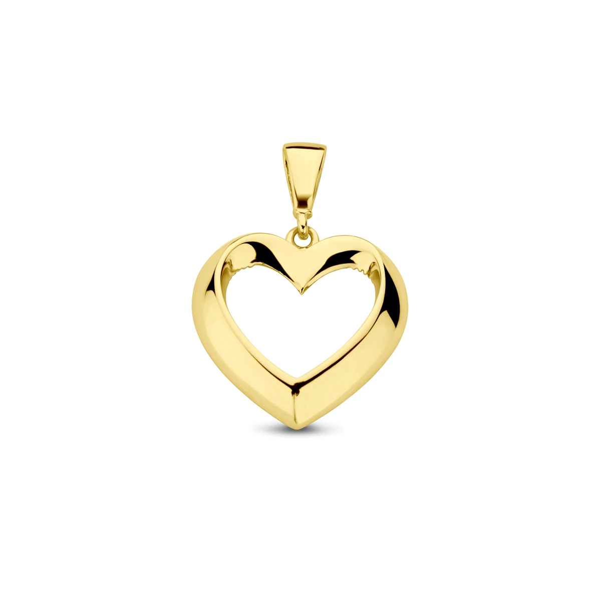 hanger hart 14K geelgoud