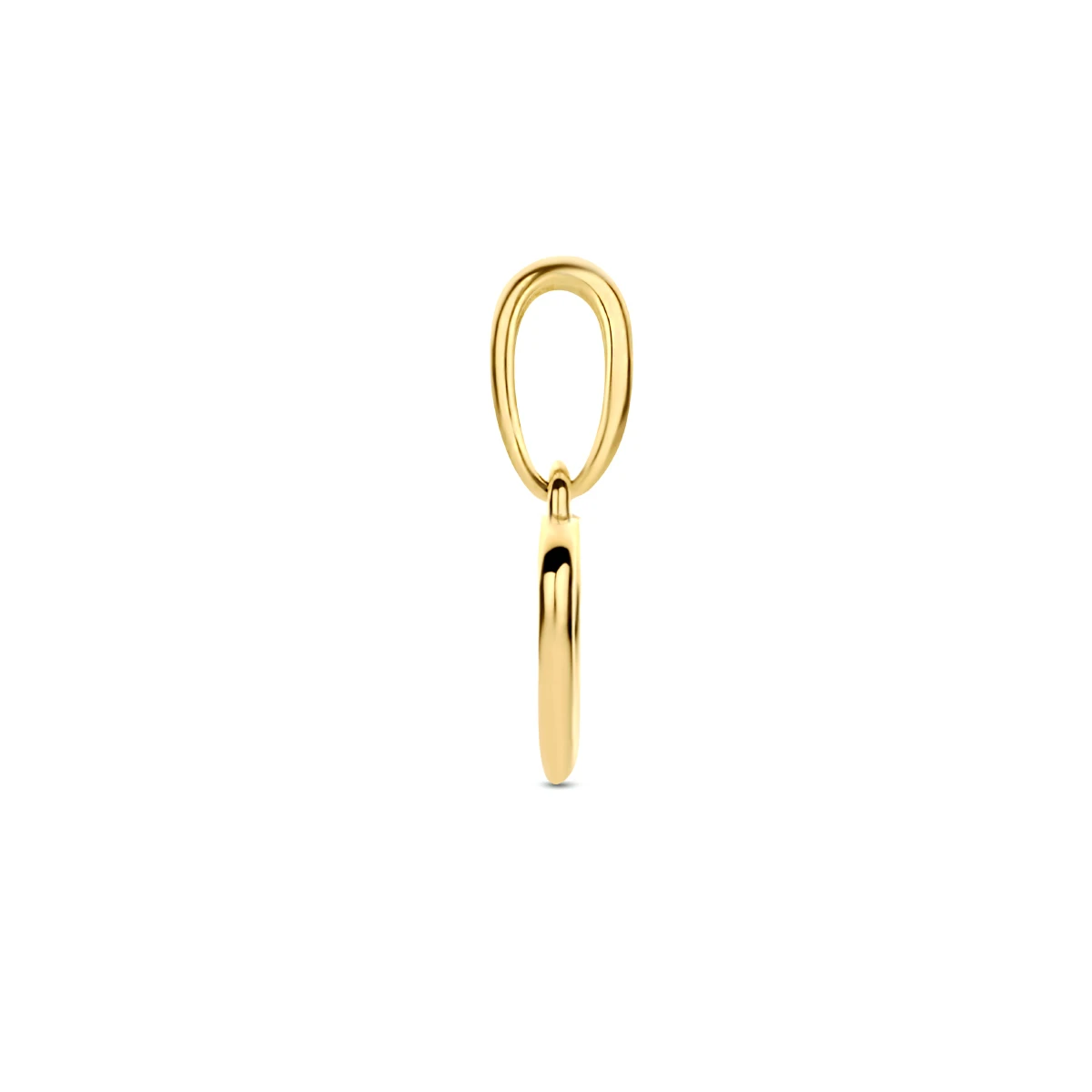 hanger hart 6 mm 14K geelgoud