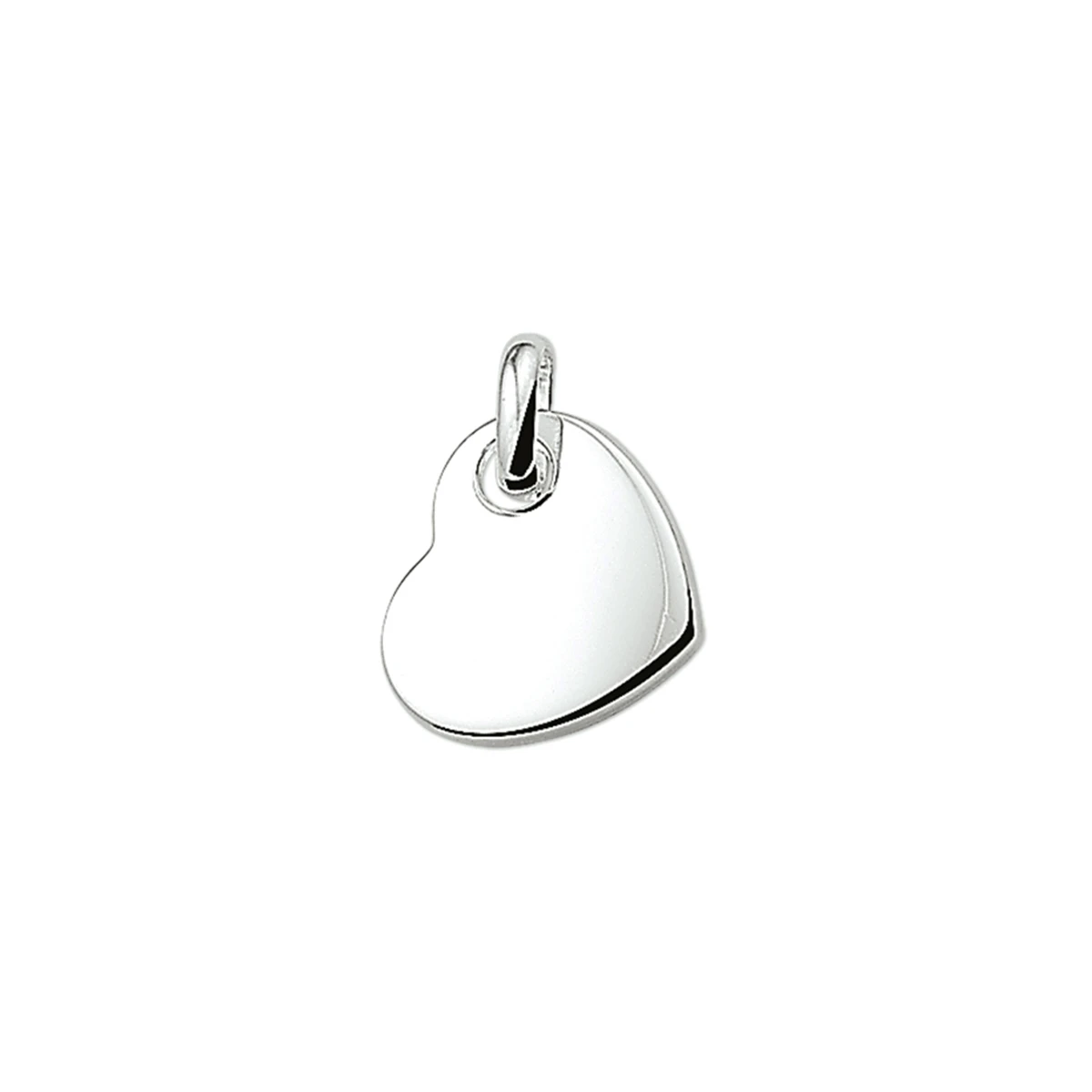 hanger hart 17,7 mm zilver gerhodineerd