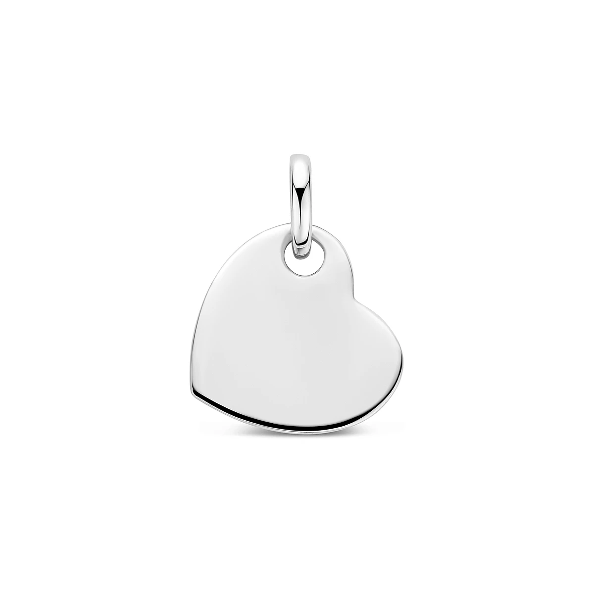 hanger hart 17,7 mm zilver gerhodineerd