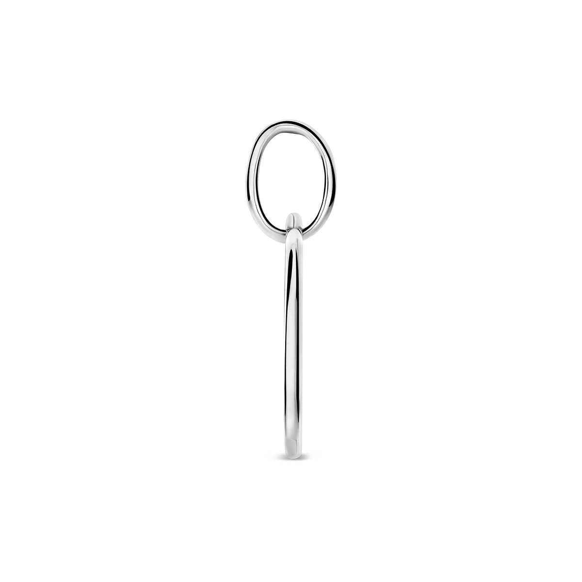 hanger hart 17,7 mm zilver gerhodineerd