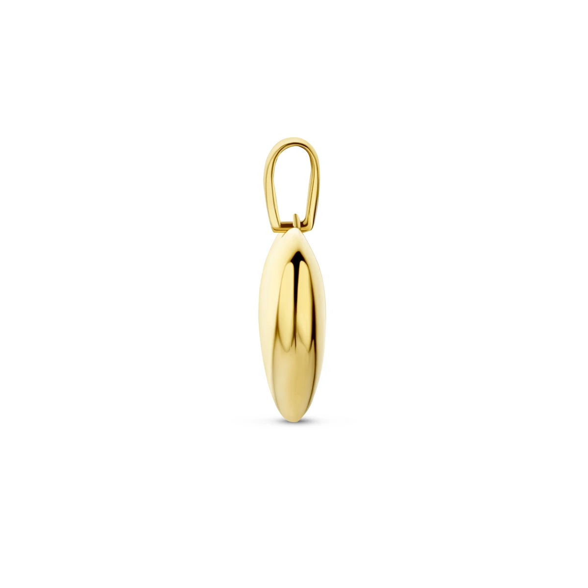 hanger hart 18 mm 14K geelgoud