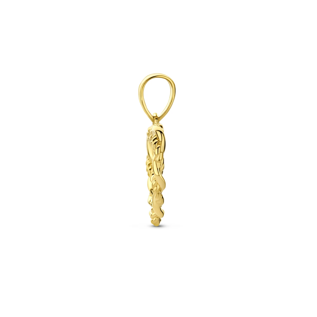 hanger hart 18,5 mm 14K geelgoud