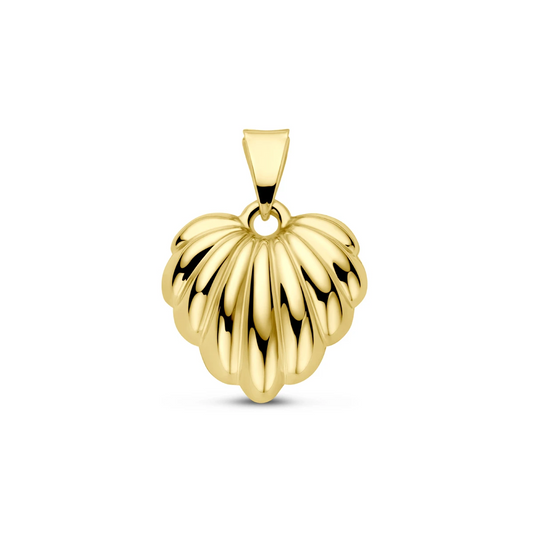 hanger hart 15,5 mm 14K geelgoud