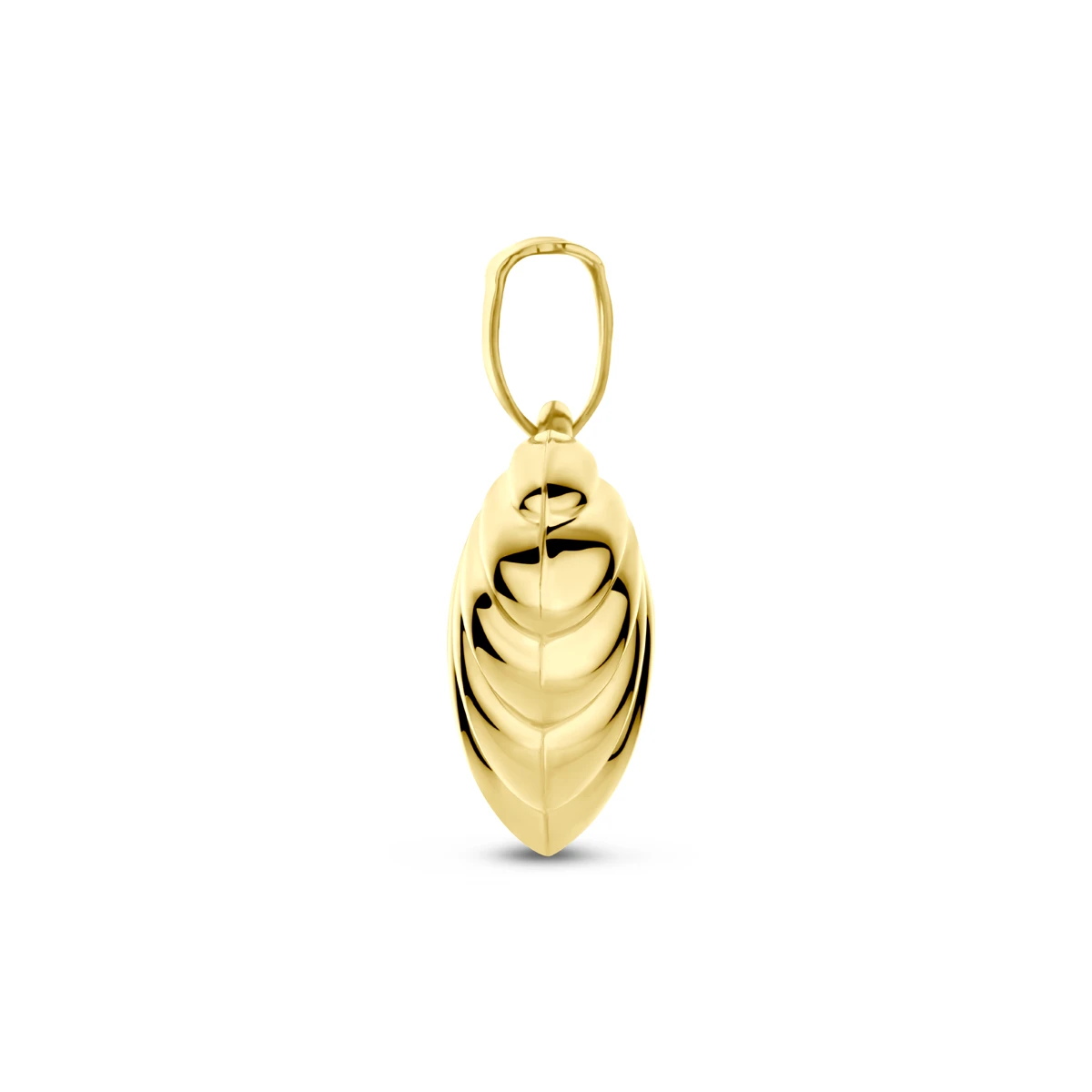 hanger hart 22 mm 14K geelgoud