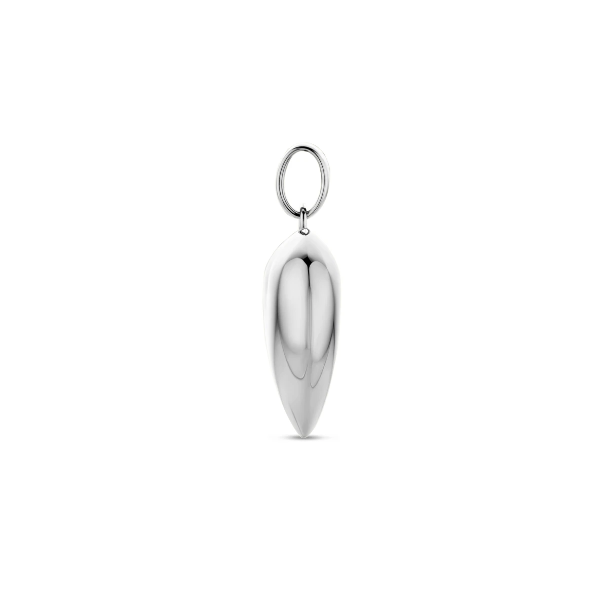 hanger hart 32 mm zilver gerhodineerd