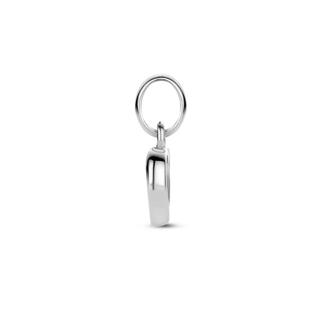hanger hart emaille zilver gerhodineerd