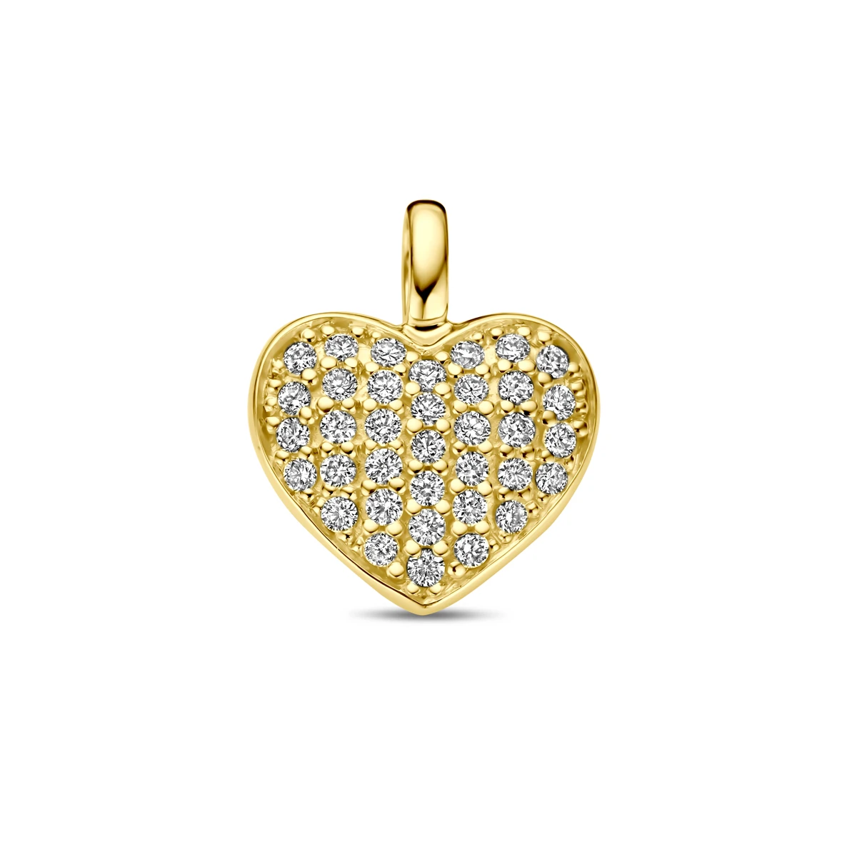 hanger hart en diamant h si 14K geelgoud