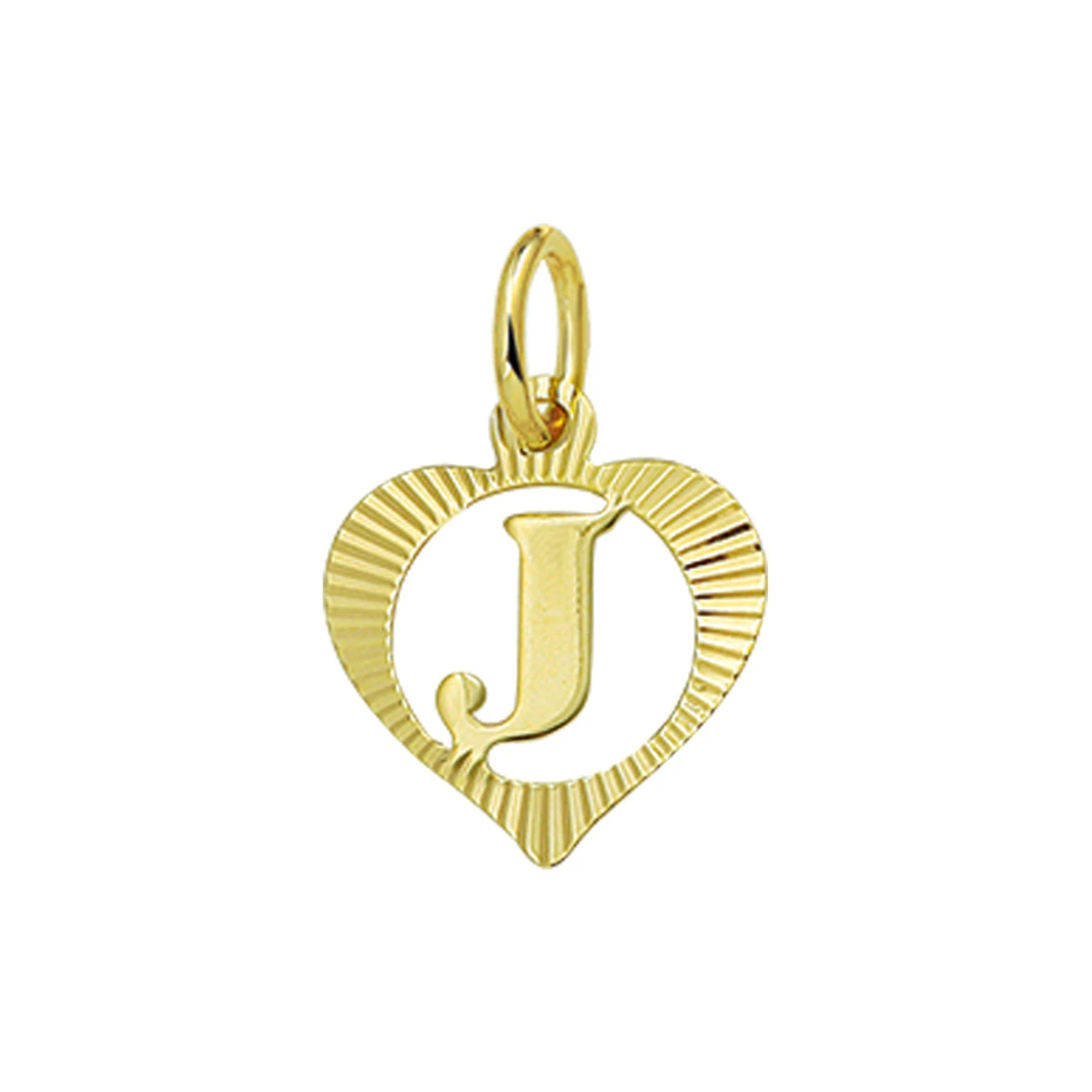 hanger hart letter 14K geelgoud