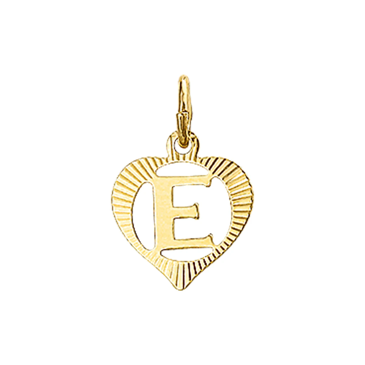 hanger hart letter 14K geelgoud