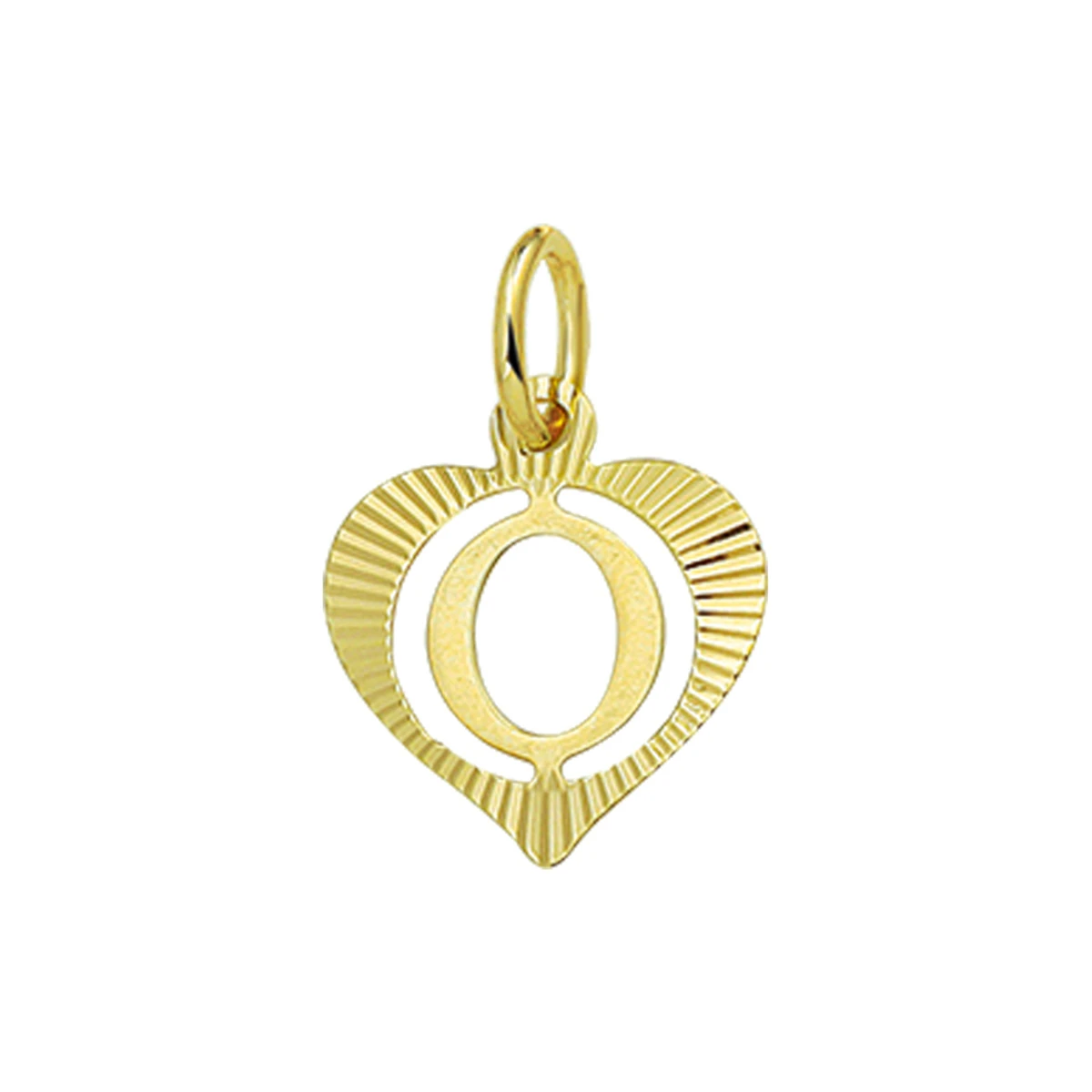 hanger hart letter 14K geelgoud