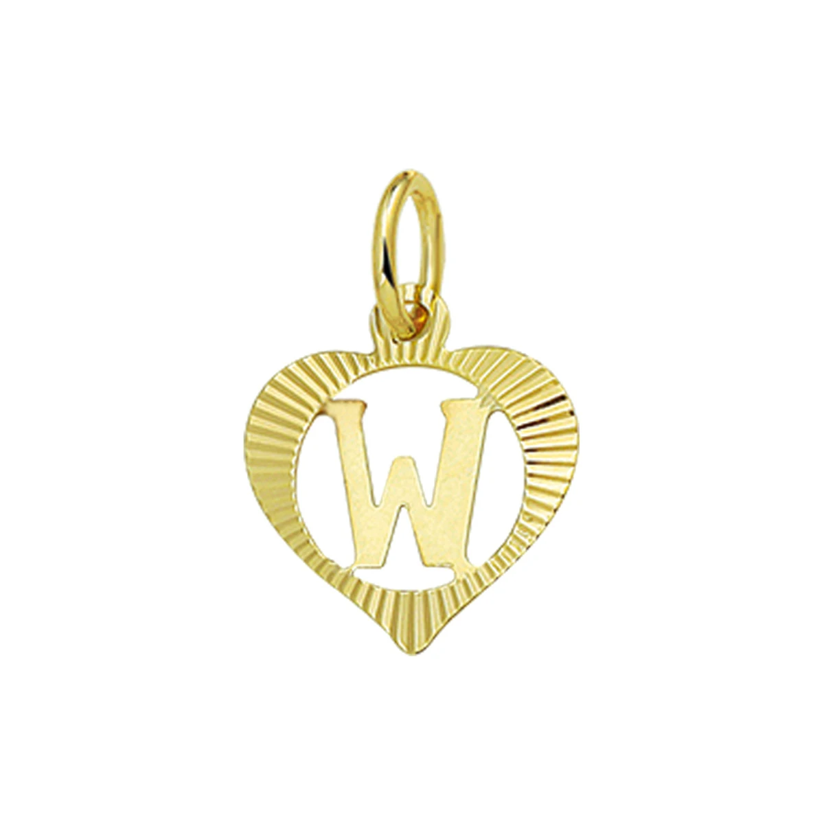 hanger hart letter 14K geelgoud