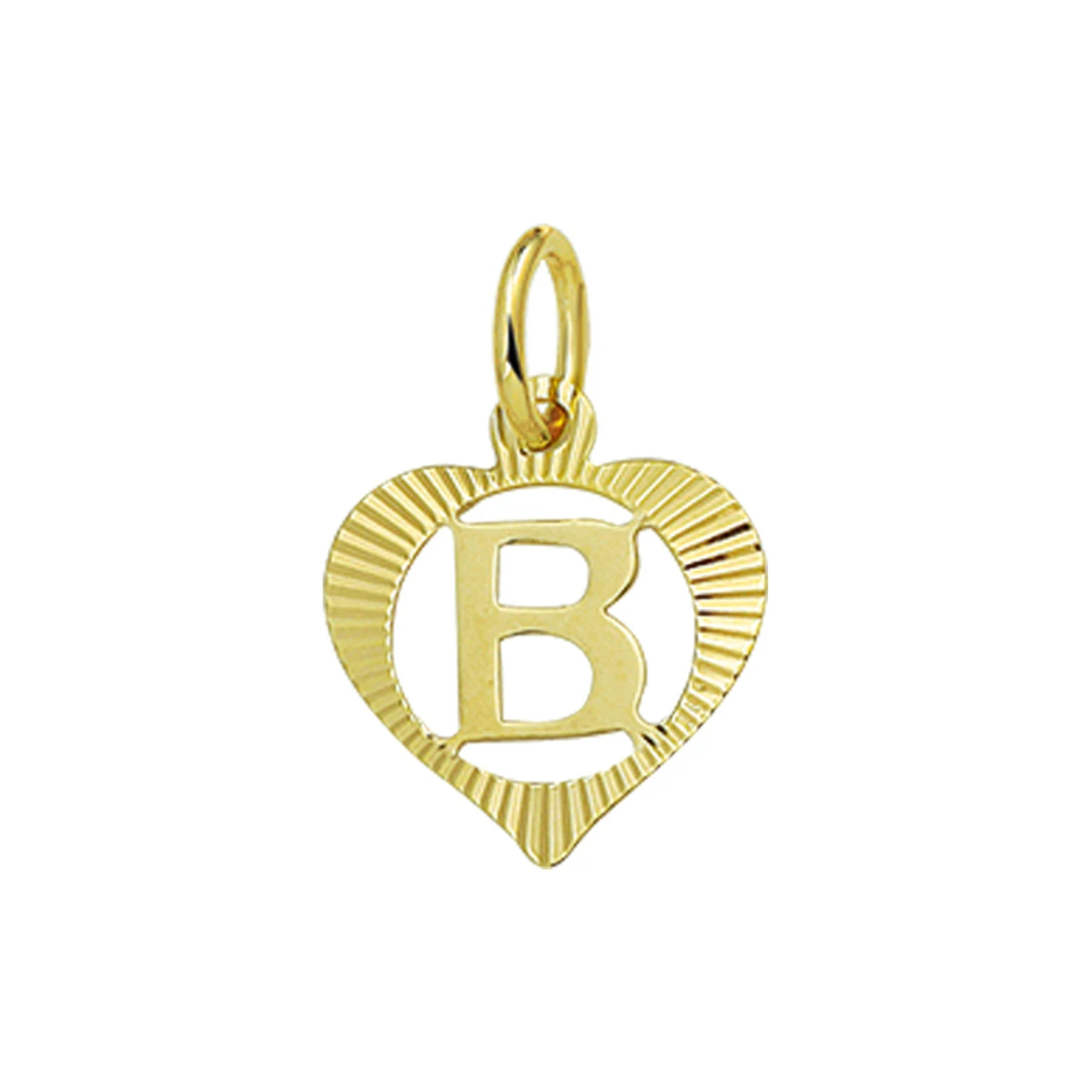 hanger hart letter 14K geelgoud